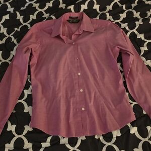 Eddie Bauer Pink Dress Shirt Classic Cotton Blend